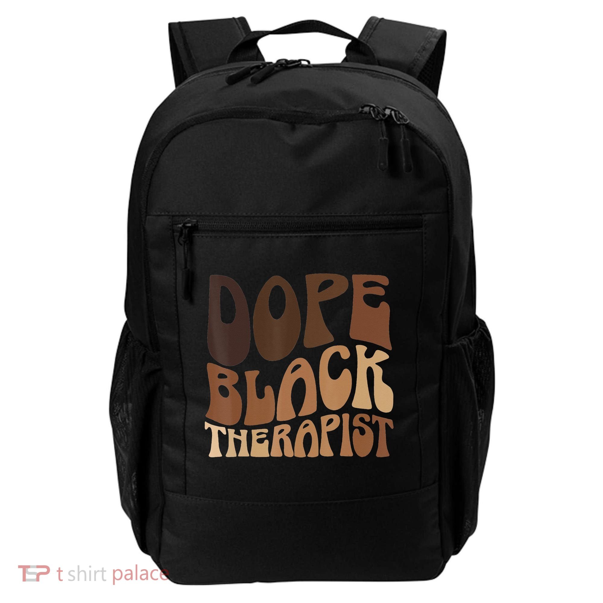 Dope Black Therapist Black Pride Afrocentric Melanin Backpack
