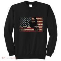 Dirt Bike Usa Flag Motocross American Flag Sweatshirt thumb 0