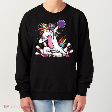 Dabbing Bowling Unicorn for Bowling Team Birthday Women's Sweatshirt