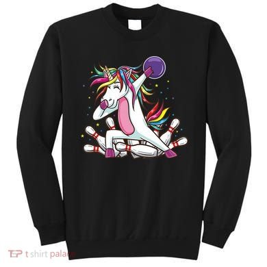 Dabbing Bowling Unicorn for Bowling Team Birthday Sweatshirt