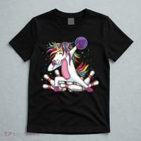 Dabbing Bowling Unicorn for Bowling Team Birthday T-Shirt thumb 5