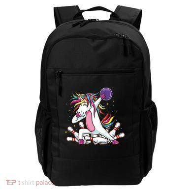 Dabbing Bowling Unicorn for Bowling Team Birthday Backpack