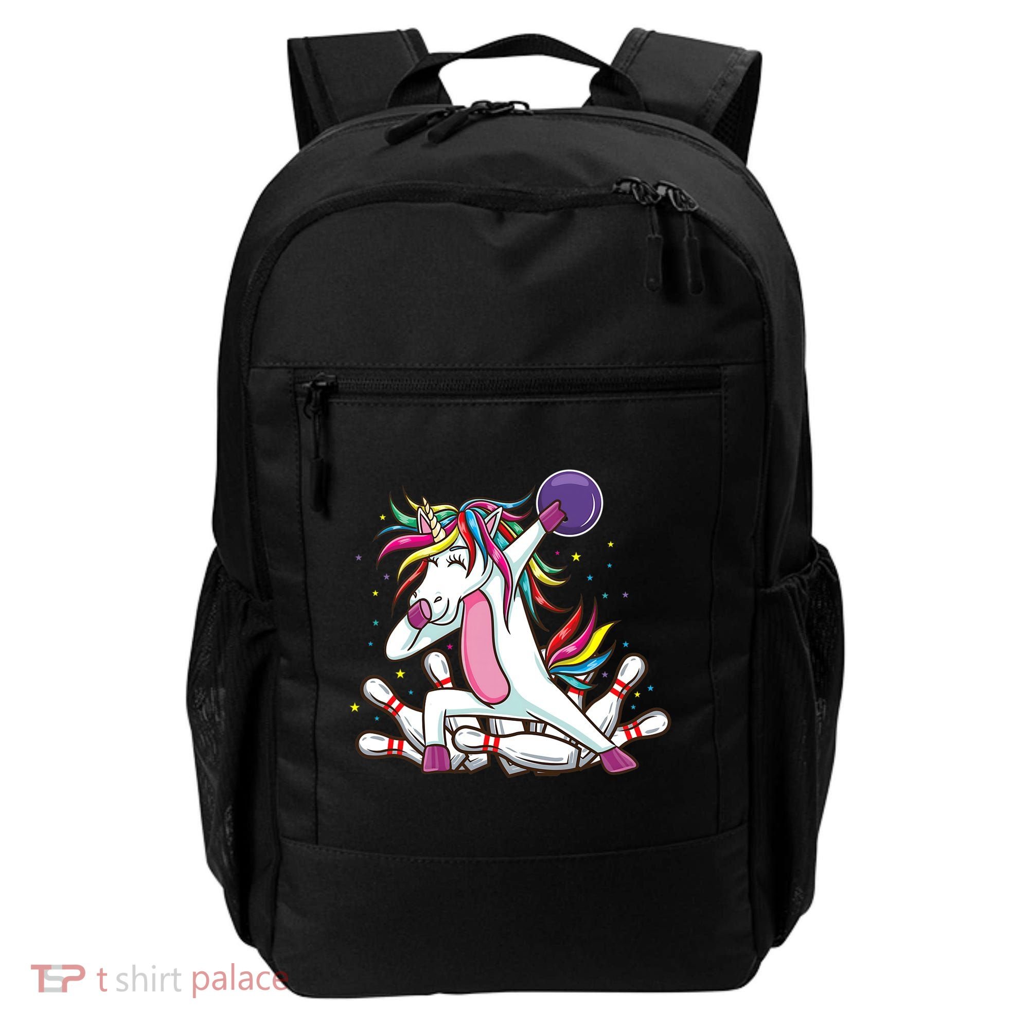 Dabbing Bowling Unicorn for Bowling Team Birthday Backpack