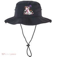 Dabbing Bowling Unicorn for Bowling Team Birthday Bucket Hat thumb 0