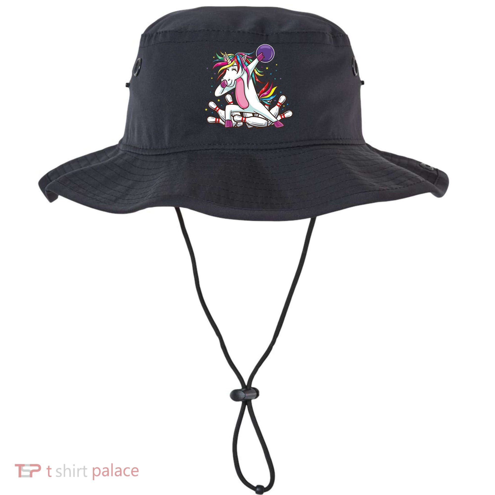 Dabbing Bowling Unicorn for Bowling Team Birthday Bucket Hat