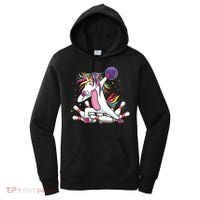 Dabbing Bowling Unicorn for Bowling Team Birthday Women's Hoodie thumb 0