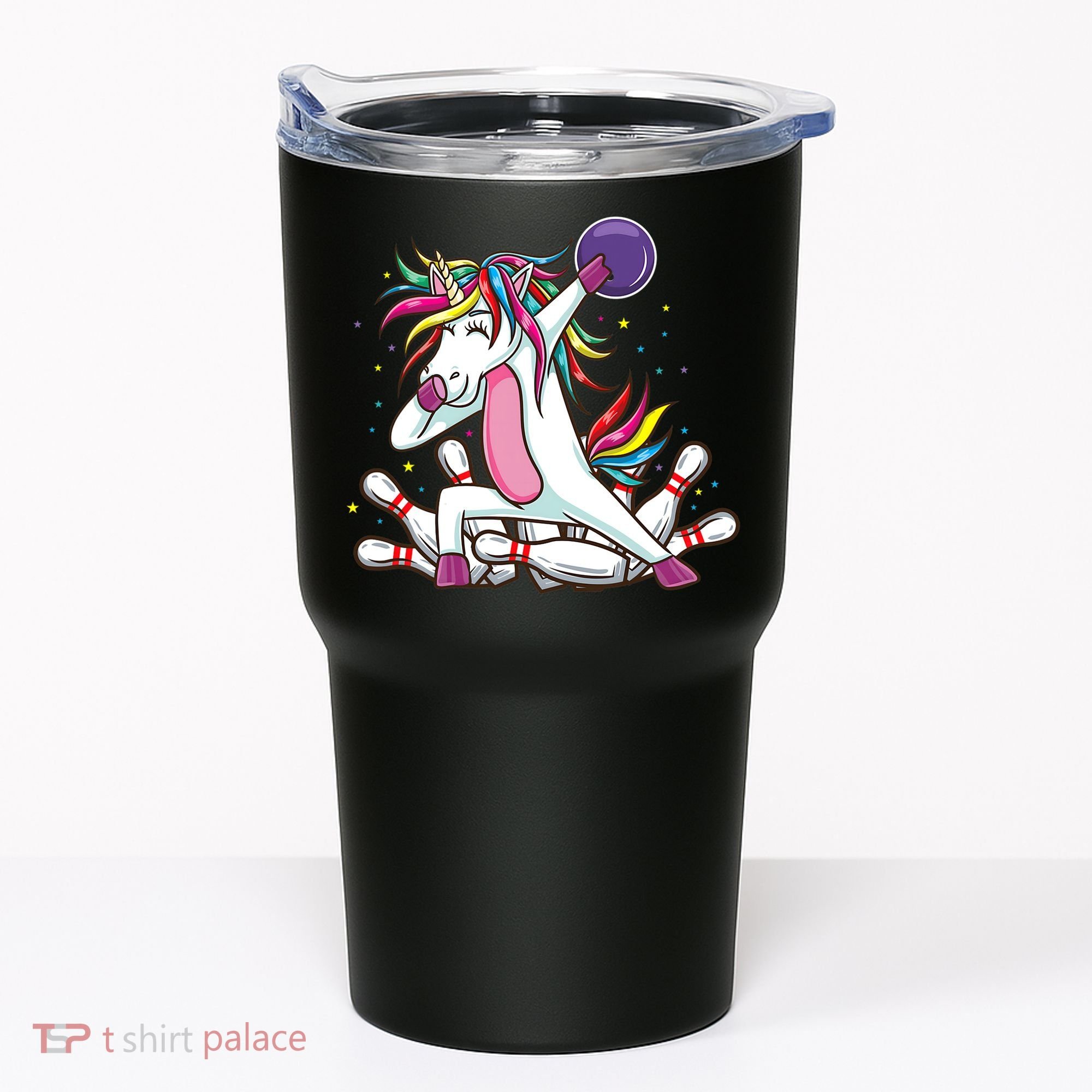 Dabbing Bowling Unicorn for Bowling Team Birthday Tumbler