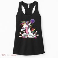 Dabbing Bowling Unicorn for Bowling Team Birthday Women's Tank Top thumb 0
