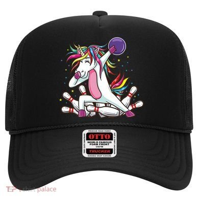 Dabbing Bowling Unicorn for Bowling Team Birthday Hat