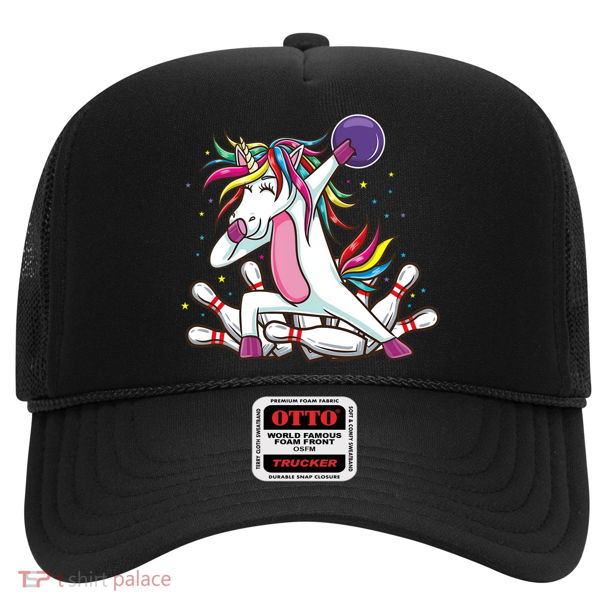 Dabbing Bowling Unicorn for Bowling Team Birthday Hat