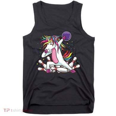Dabbing Bowling Unicorn for Bowling Team Birthday Tank Top