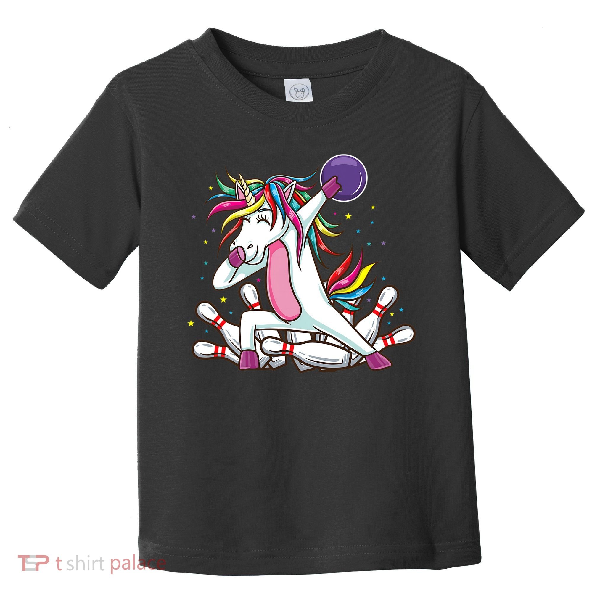 Dabbing Bowling Unicorn for Bowling Team Birthday Toddler T-Shirt