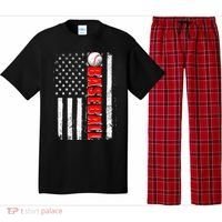 Distressed Baseball USA American Flag Pajama Set thumb 0