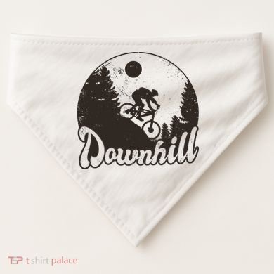 Downhill Biking Vintage USA-Made Doggie Bandana