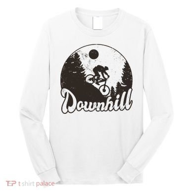 Downhill Biking Vintage Long Sleeve Shirt