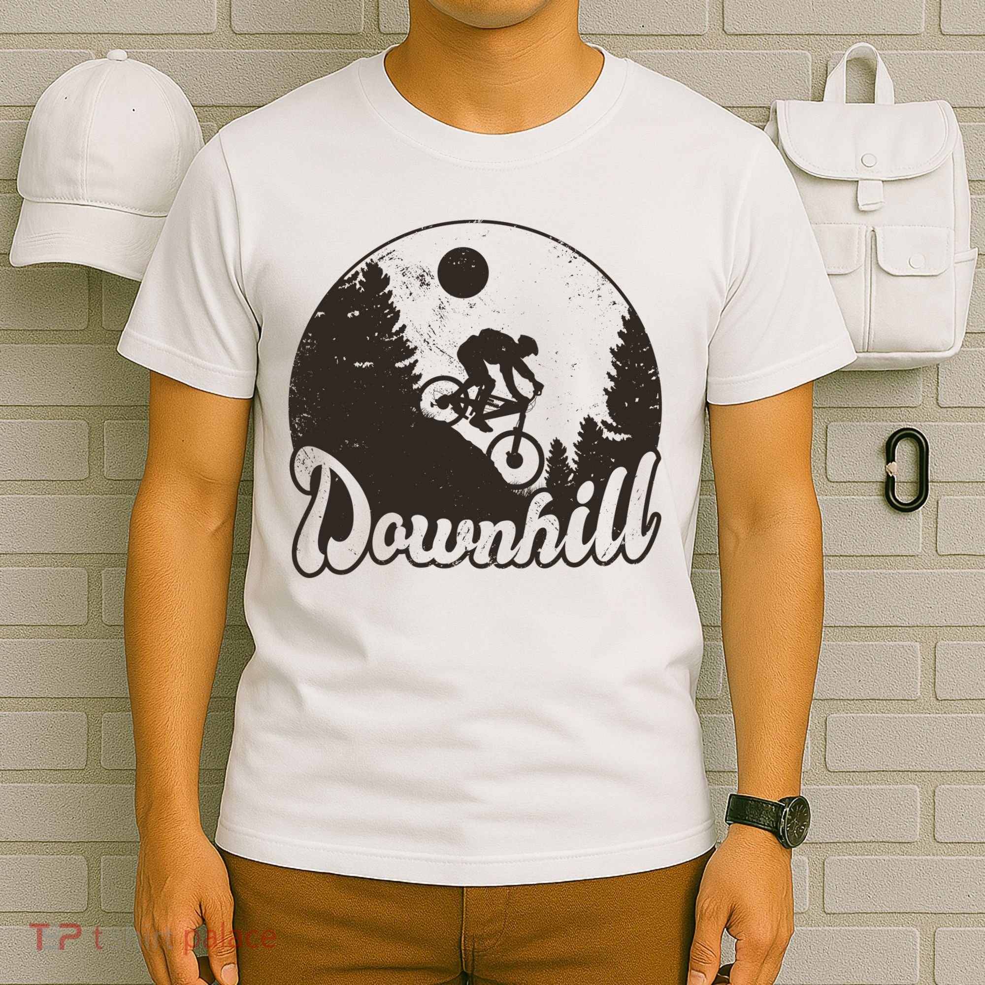 Downhill Biking Vintage T-Shirt