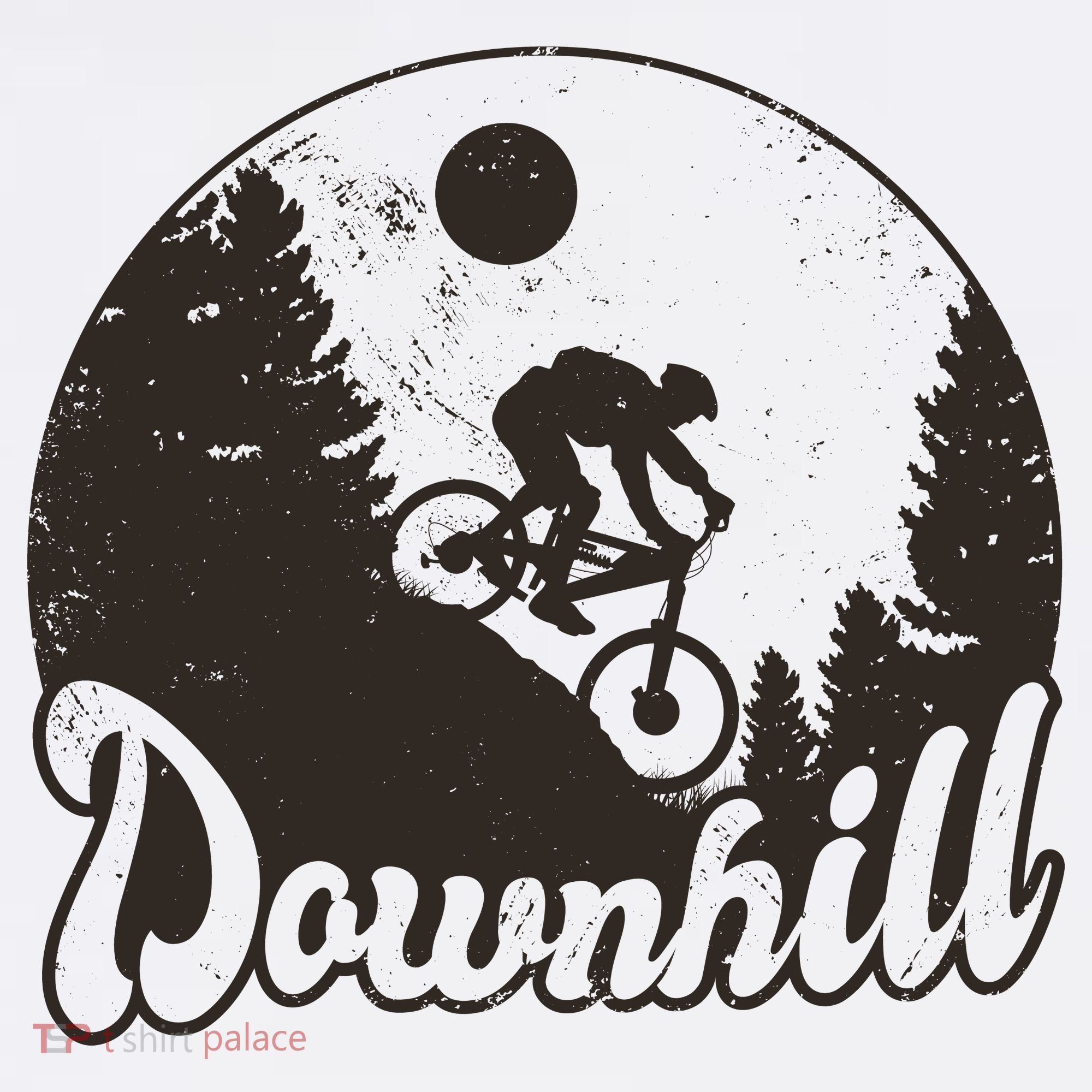 Downhill Biking Vintage T-Shirt