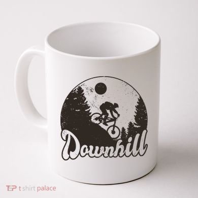 Downhill Biking Vintage Coffee Mug