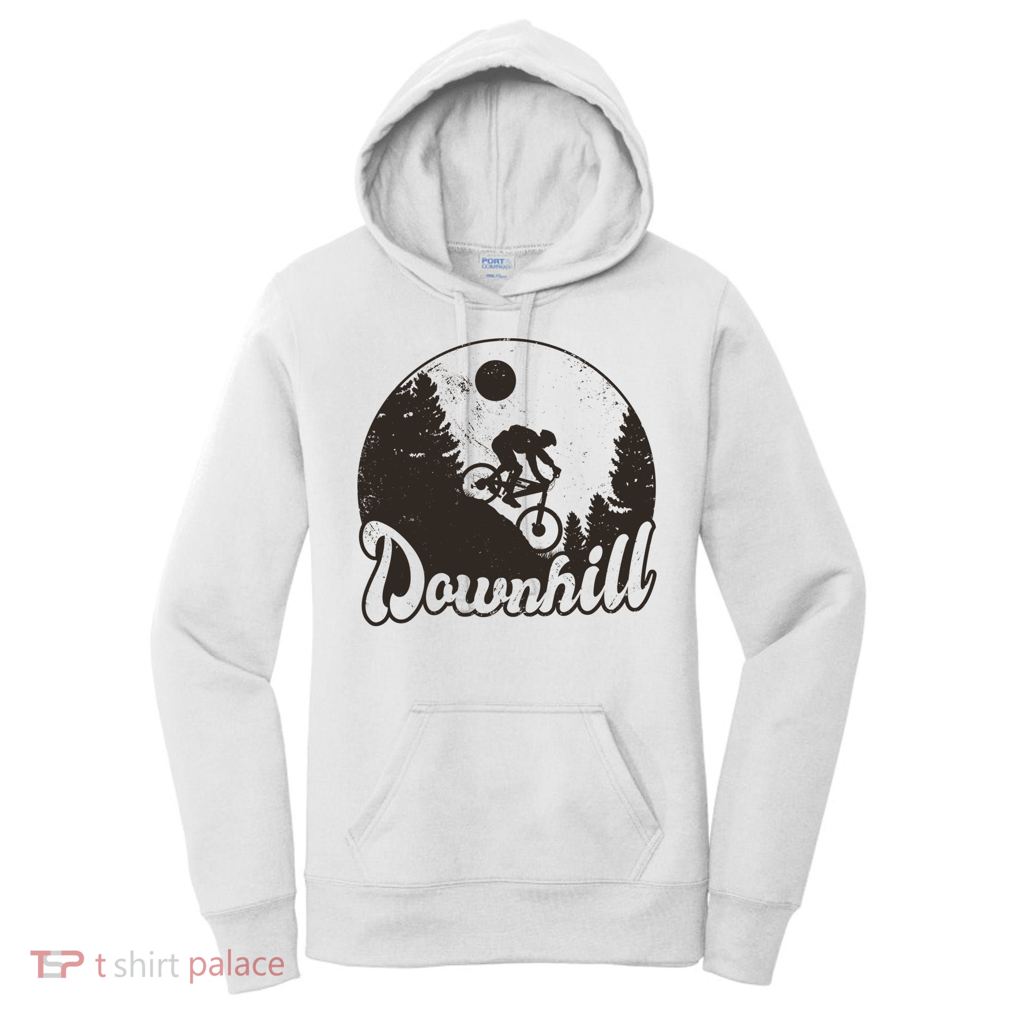 Downhill Biking Vintage Women's Hoodie
