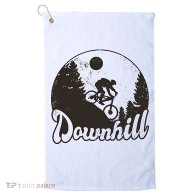 Downhill Biking Vintage Golf Towel