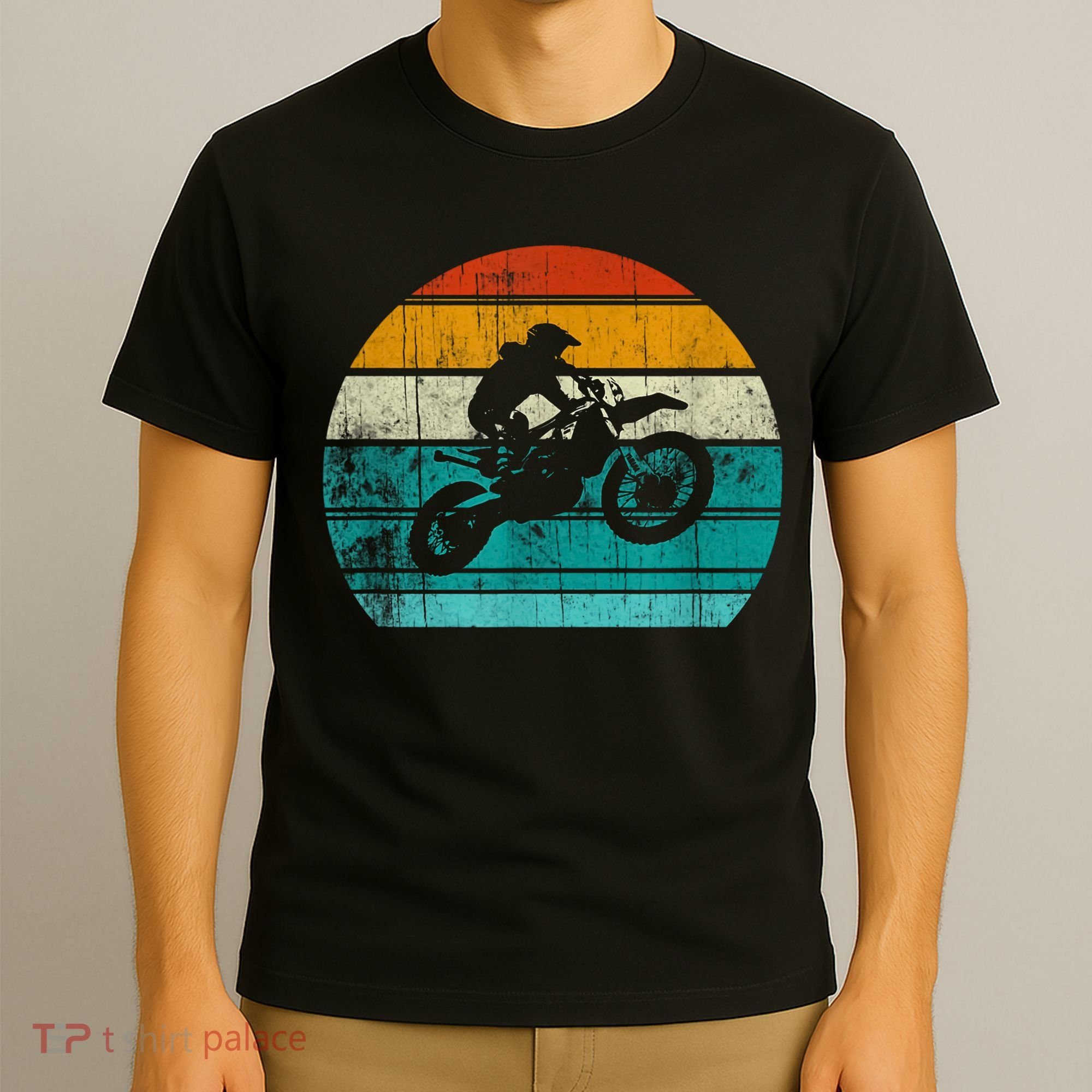 Dirt Bikes Vintage Gift Motocross Motorcycle Retro T-Shirt