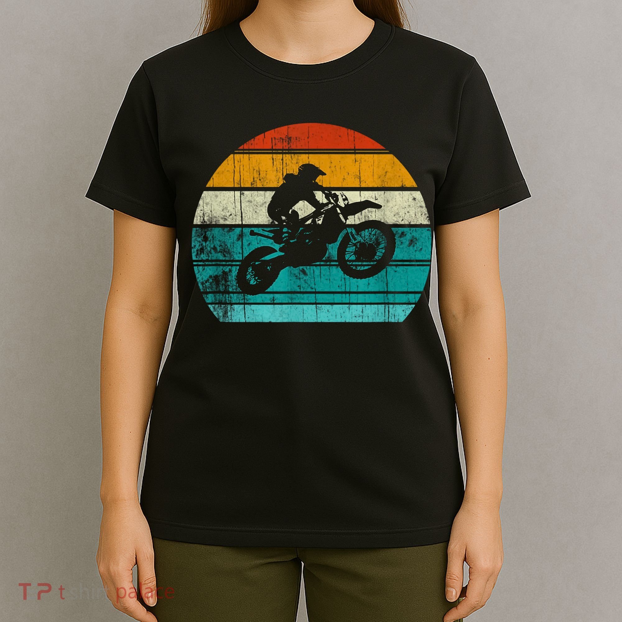 Dirt Bikes Vintage Gift Motocross Motorcycle Retro T-Shirt