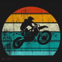 Dirt Bikes Vintage Gift Motocross Motorcycle Retro T-Shirt thumb 7
