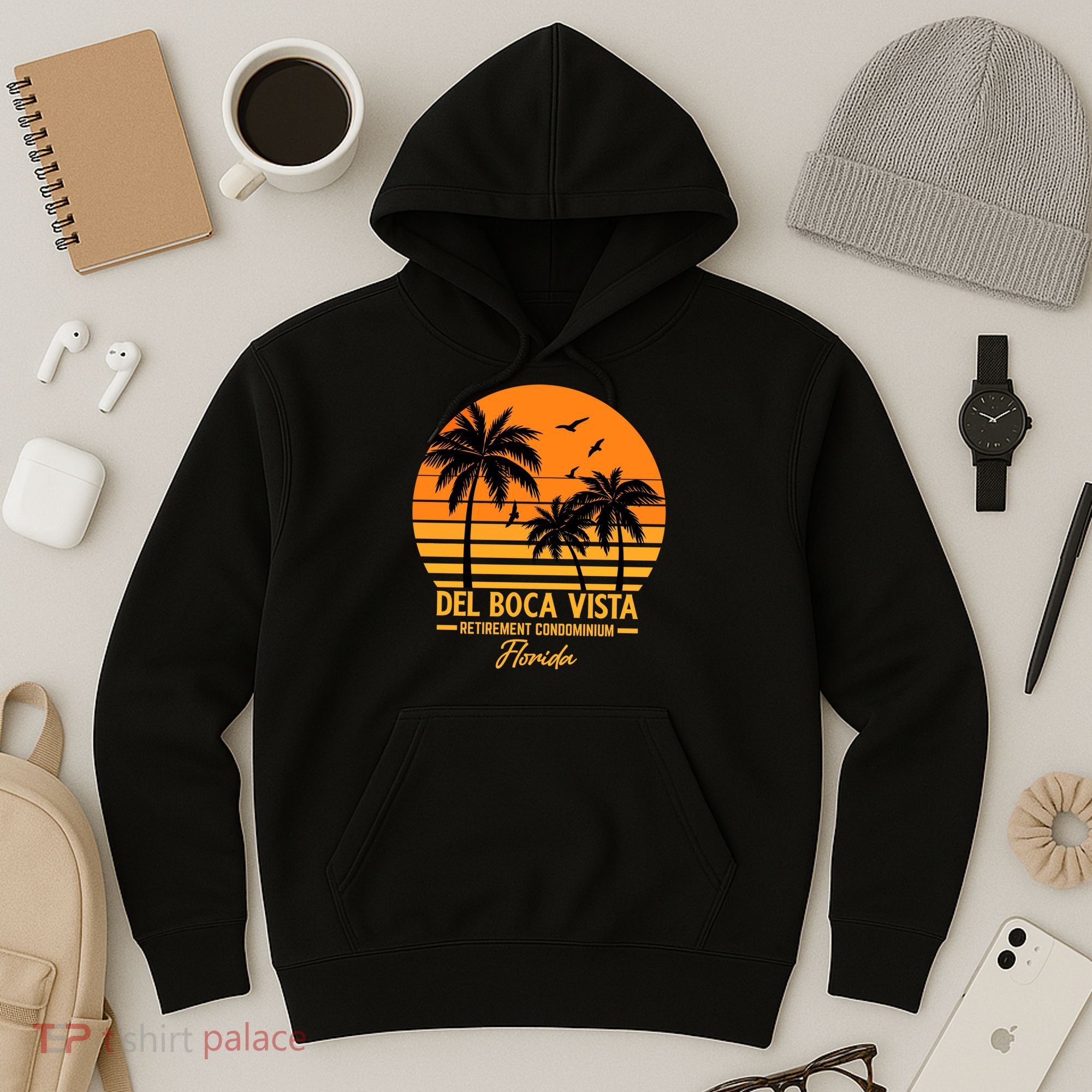 Del Boca Vista Retirement Condominium Florida Hoodie