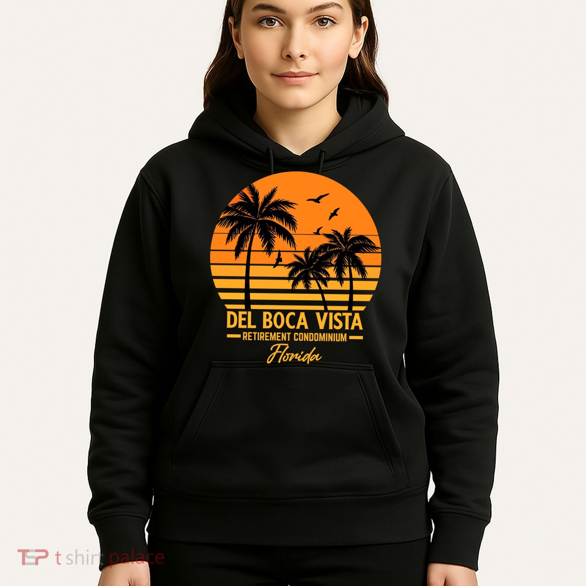 Del Boca Vista Retirement Condominium Florida Hoodie