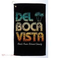 Del Boca Vista Retirement Community Funny Golf Towel thumb 0