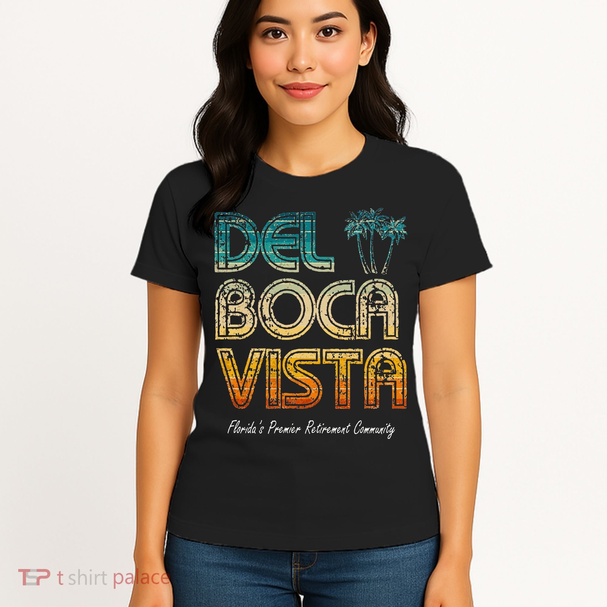 Del Boca Vista Retirement Community Funny Women's T-Shirt