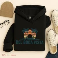 Del Boca Vista Retirement Community Funny Sunset Graphic Hoodie thumb 4