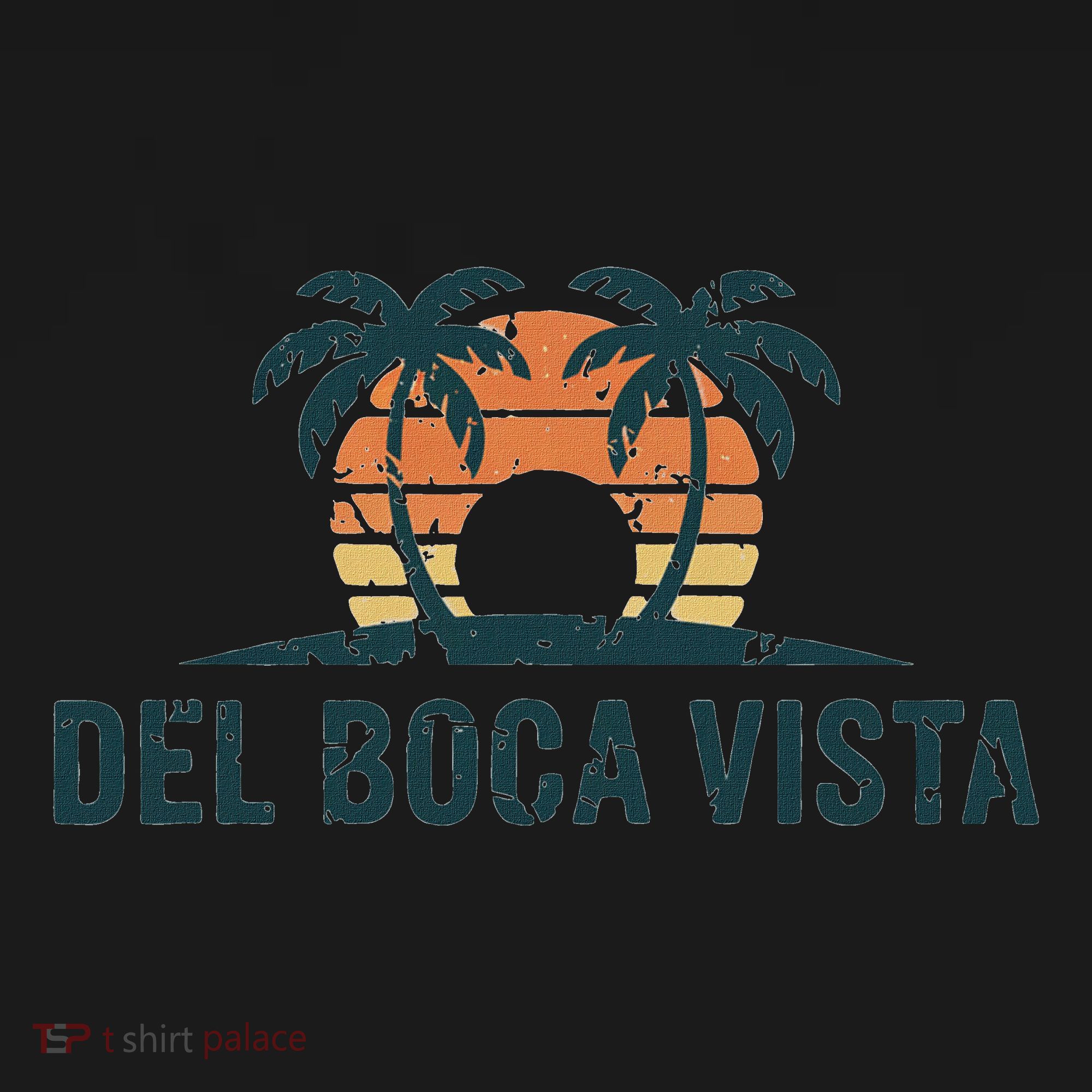 Del Boca Vista Retirement Community Funny Sunset Graphic Sweatshirt