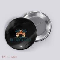 Del Boca Vista Retirement Community Funny Sunset Graphic Button thumb 0