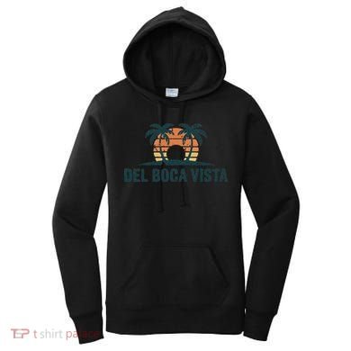Del Boca Vista Retirement Community Funny Sunset Graphic Women's Hoodie
