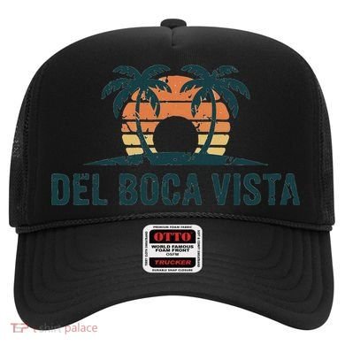 Del Boca Vista Retirement Community Funny Sunset Graphic Hat