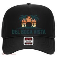 Del Boca Vista Retirement Community Funny Sunset Graphic Hat thumb 0