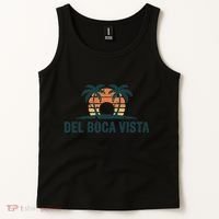 Del Boca Vista Retirement Community Funny Sunset Graphic Tank Top thumb 2
