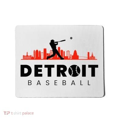 Detroit Baseball Vintage Minimalist Retro Lover Mousepad