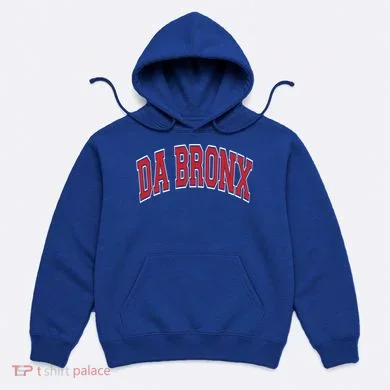 Da Bronx Varsity Style Red Text Gift Hoodie