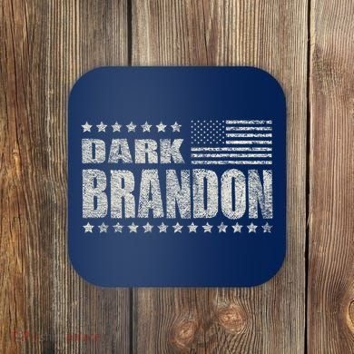Dark Brandon Vintage America Flag Design Coaster