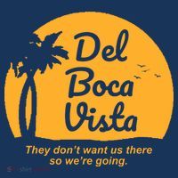 Del Boca Vista Florida We're Going USA-Made Doggie Bandana thumb 2