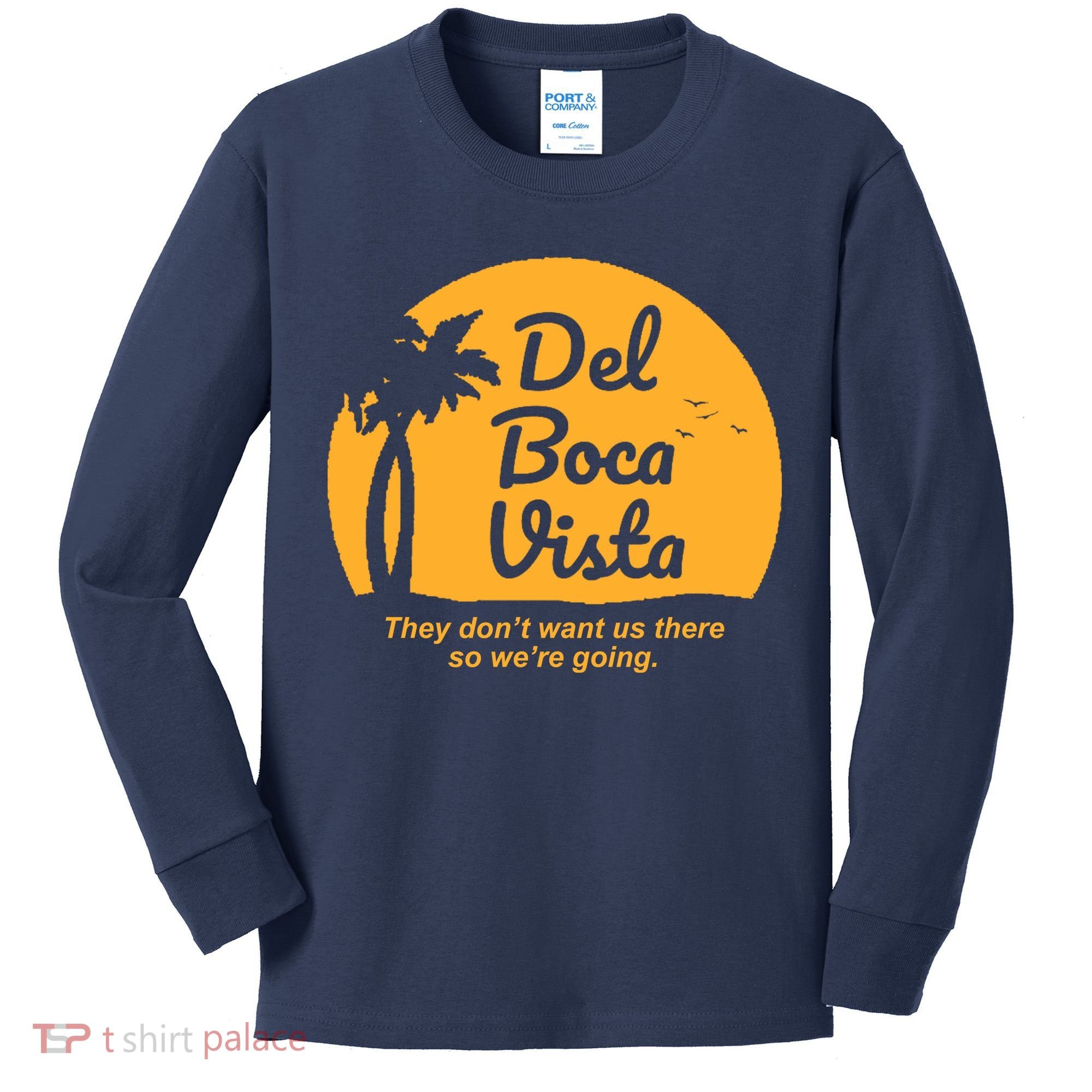 Del Boca Vista Florida We're Going Kids Long Sleeve Shirt