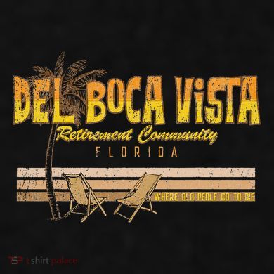 Del Boca Vista Retirement Florida Summer Ladies PosiCharge Tri-Blend Wicking Tank