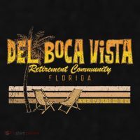 Del Boca Vista Retirement Florida Summer Ladies PosiCharge Tri-Blend Wicking Tank thumb 2