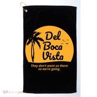 Del Boca Vista Retirement Community Funny Golf Towel thumb 0