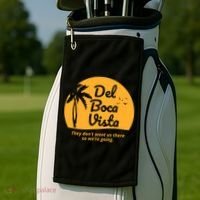Del Boca Vista Retirement Community Funny Golf Towel thumb 2