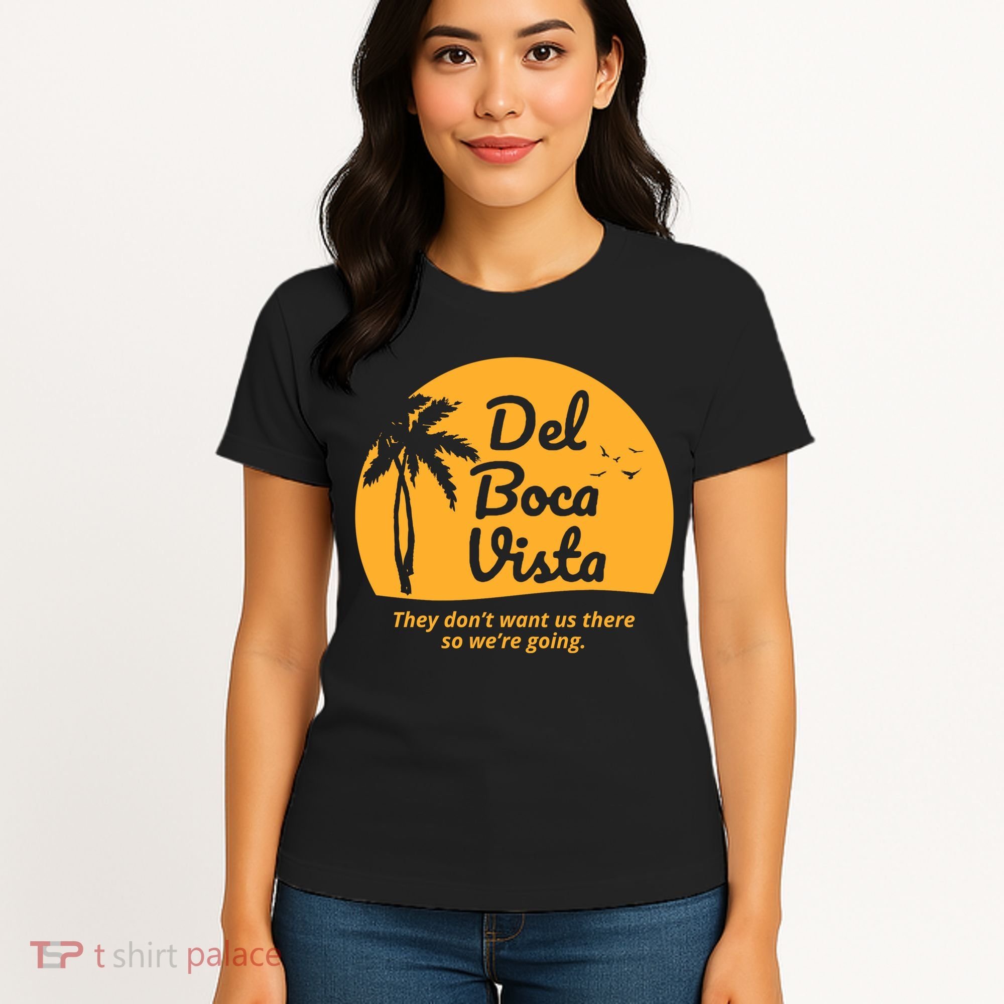 Del Boca Vista Retirement Community Funny Women's T-Shirt