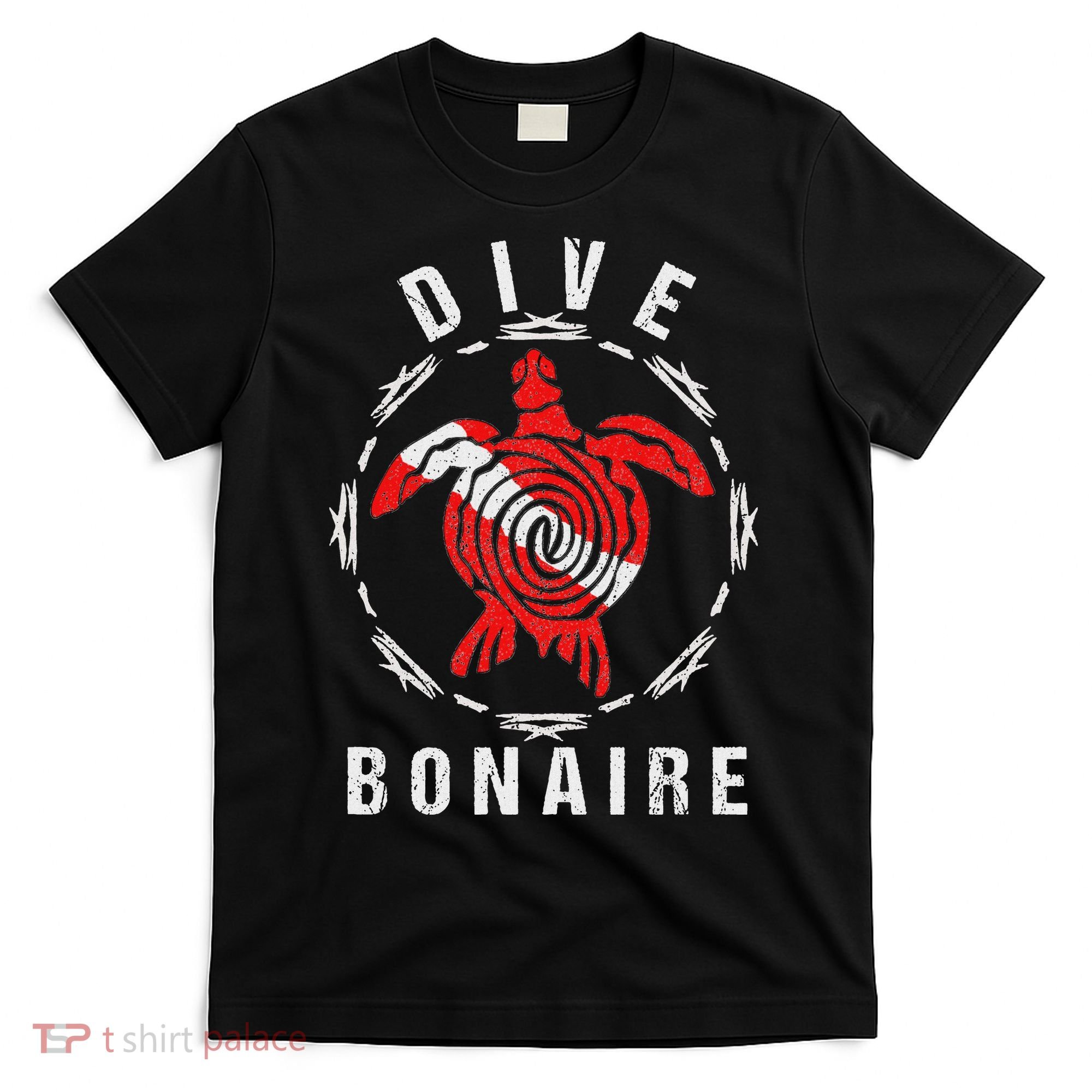Dive Bonaire Vintage Tribal Turtle Gift T-Shirt