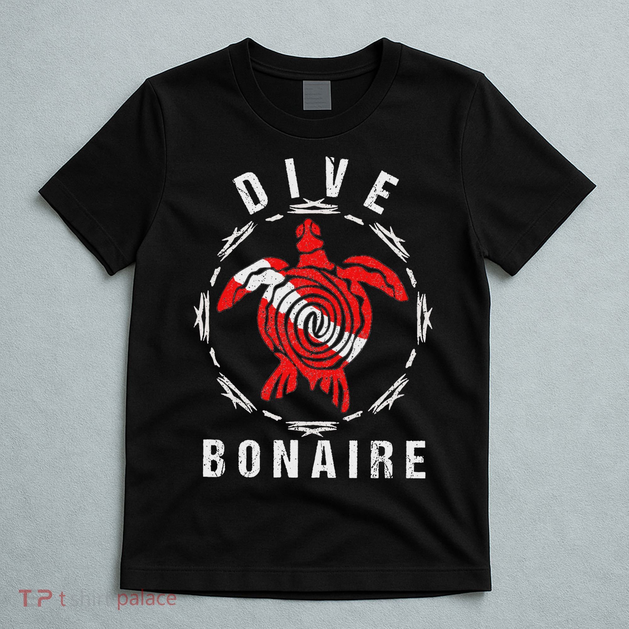 Dive Bonaire Vintage Tribal Turtle Gift T-Shirt